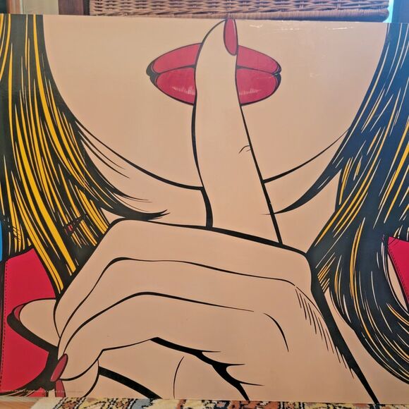 VTG 90s IKEA SOLMYRA Pop Art ‘Ssshhh’ by Deborah Azzopardi, Warhol Lichtenstein - Picture 8 of 16